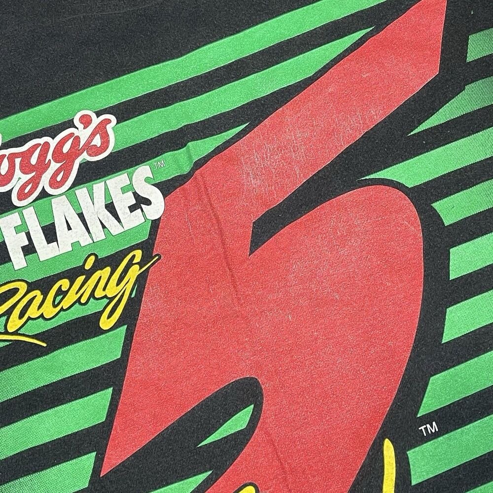 Vintage 1997 Terry Labonte Kelloggs Corn Flakes Racing Graphic Shirt Mens Large - Picture 9 of 9